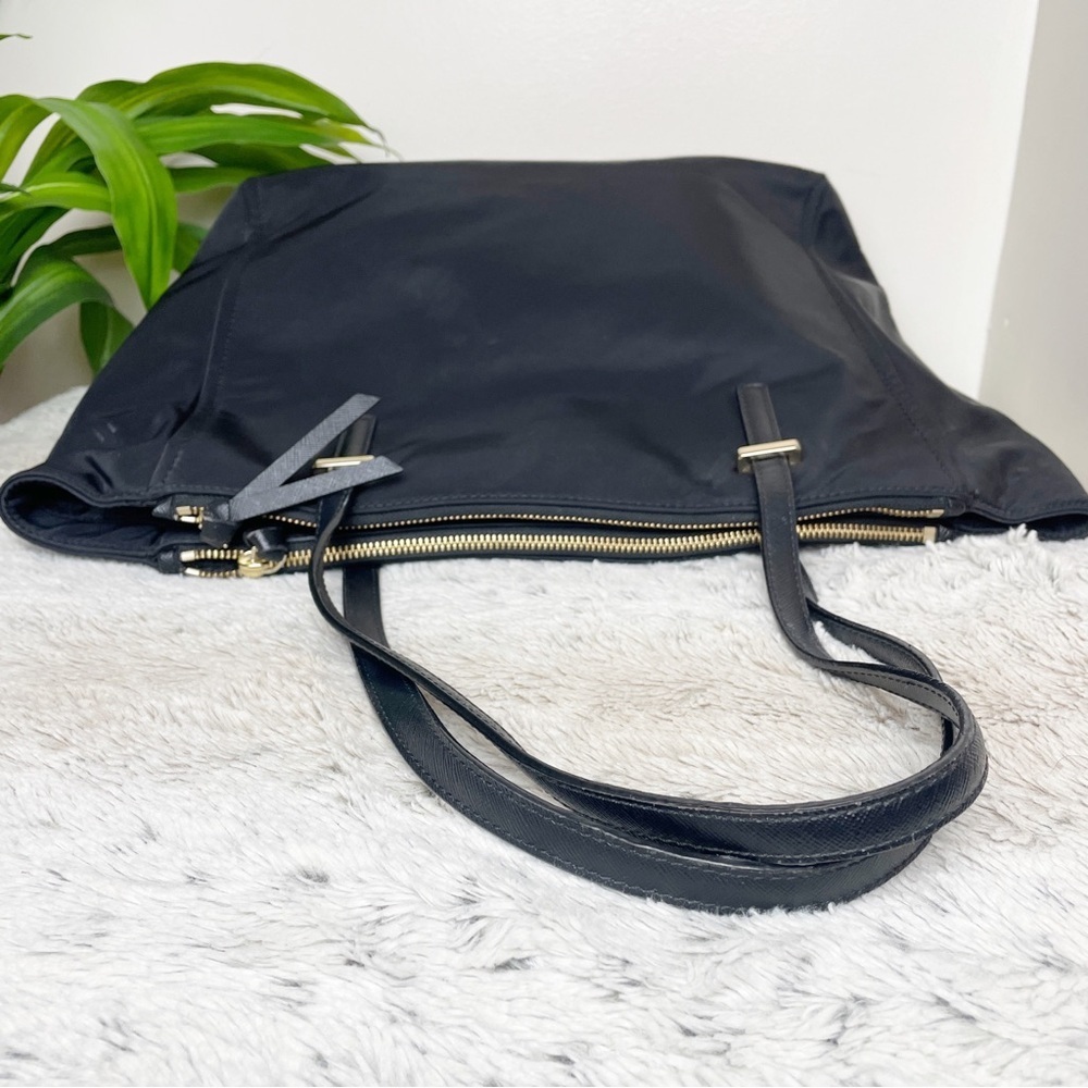 Kate Spade Wilson Road Talya Black Nylon Zip Tote Work Laptop Bag - Picture 4 of 11